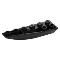 Lego Brick Wedged, Curved Inverted 6 x 2 Left / Black