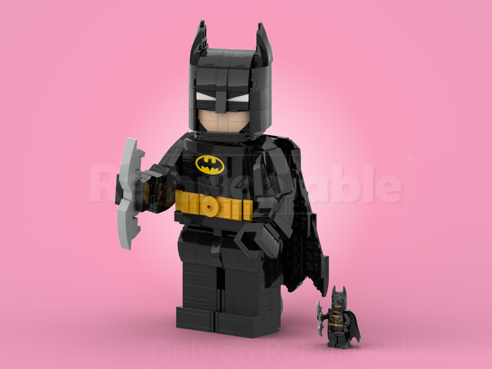 Lego Bat-man (Up scaled minifigure)