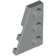 Lego Wedge Plate 3 x 2 Left / Light Gray