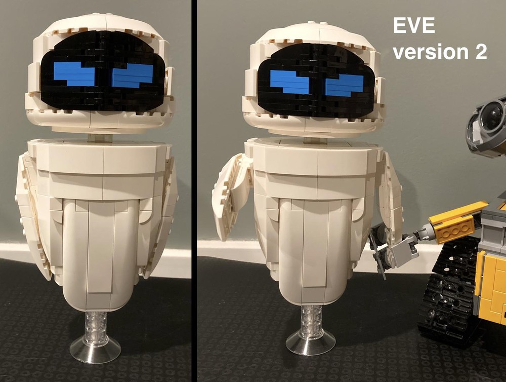 Lego EVE from WALL-E - Lego Ideas Scale