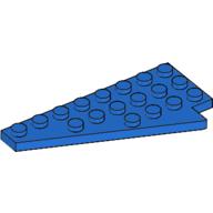 Lego Wedge Plate 8 x 4 Wing Left / Blue