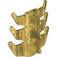 Lego Large Figure Armor with Spikes [Flexible] / Pearl Gold