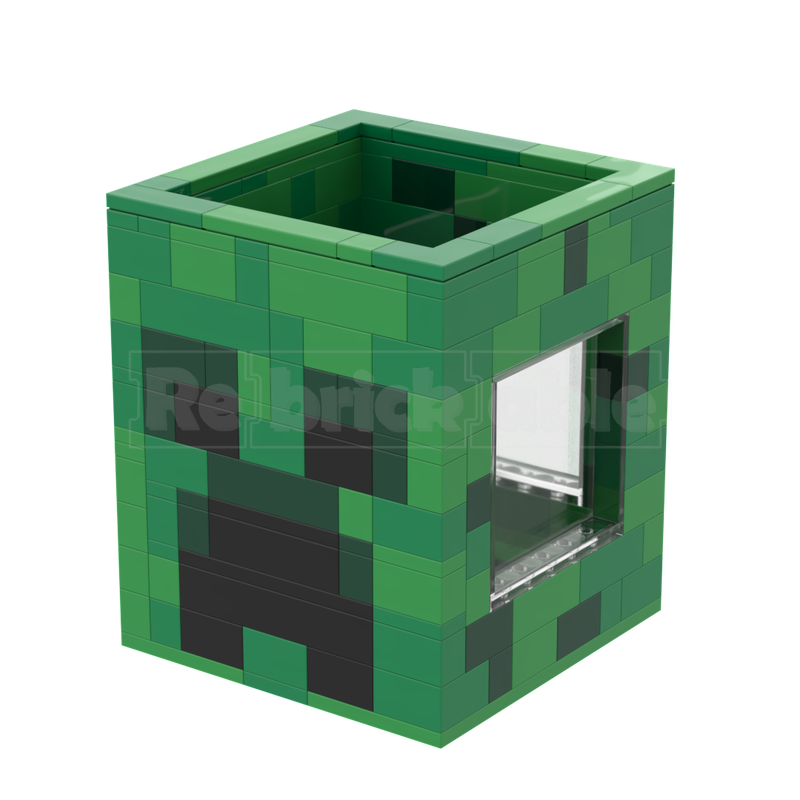 Lego Minecraft Creeper GBC Ball Bin - Pencil Cup