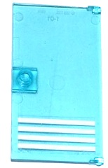 Lego Door 1 x 4 x 6 with Stud Handle with 4 White Stripes Bottom Pattern (Sticker) - Set 60130
