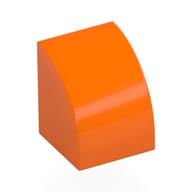 Lego Brick Curved 1 x 1 / Orange