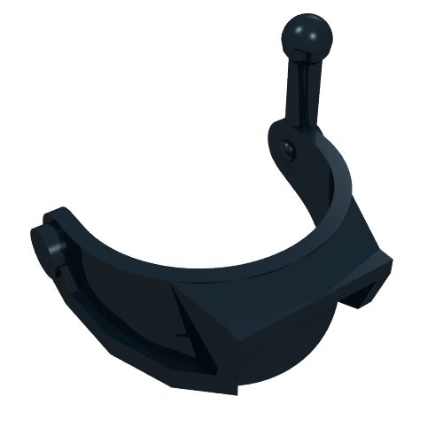 Lego Headwear Accessory Visor with Antenna (Ice Planet) / Black