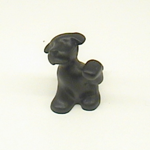 Lego Animal, Dog, Raised Paw [Plain] / Black