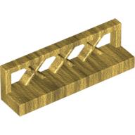 Lego Fence Lattice 1 x 4 x 1 / Pearl Gold