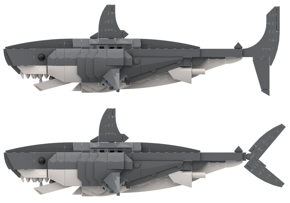 Lego Jaws Shark Tail Mod