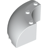 Lego Brick Round Corner 6 x 6 x 2 / White