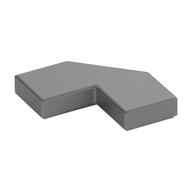 Lego Tile Special 2 x 2 Corner with Cut Corner - Facet / Metallic Silver