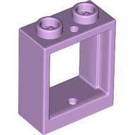 Lego Window 1 x 2 x 2 Flat Front / Lavender