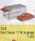 Lego 1:87 Ford Taunus 17M de Luxe with Garage