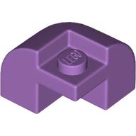 Lego Brick Round, Curved 2 x 2 x 1 1/3, Corner / Medium Lavender