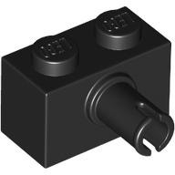 Lego Brick Special 1 x 2 with Pin / Black