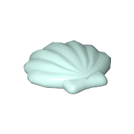 Lego Clikits Icon, Shell 2 x 2 with Pin / Aqua
