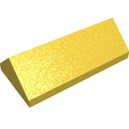 Lego Brick Sloped 45° 2 x 4 Double / Yellow