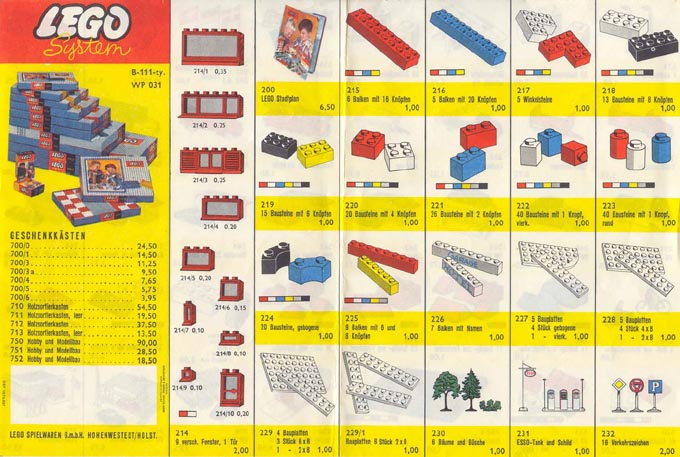 Lego 1962 German - Late Issue (B-111-ty)