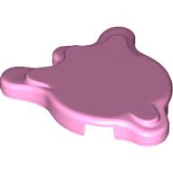 Lego Tile Special, Splat with Rounded Sides / Bright Pink