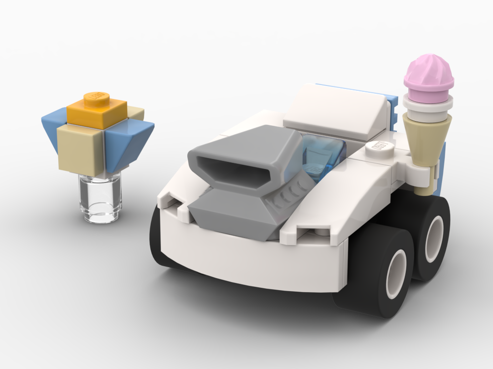 Lego Mighty Micros: Pufferfish ice cream speeder