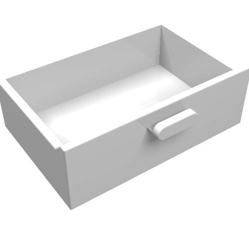 Lego Cupboard 2 x 3 Drawer / White