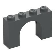 Lego Brick Arch 1 x 4 x 2 / Dark Bluish Gray
