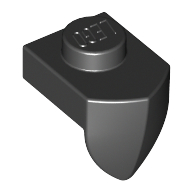 Lego Plate Special 1 x 1 with Vertical Tooth / Black