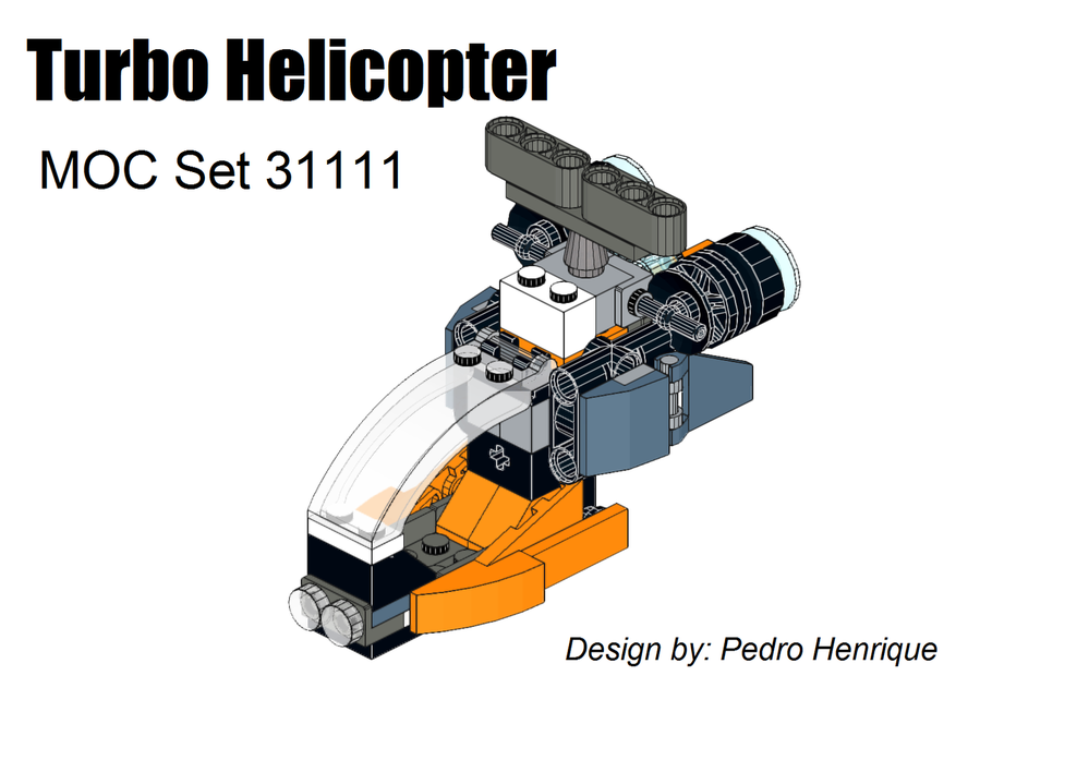 Lego Turbo Helicopter - MOC 31111
