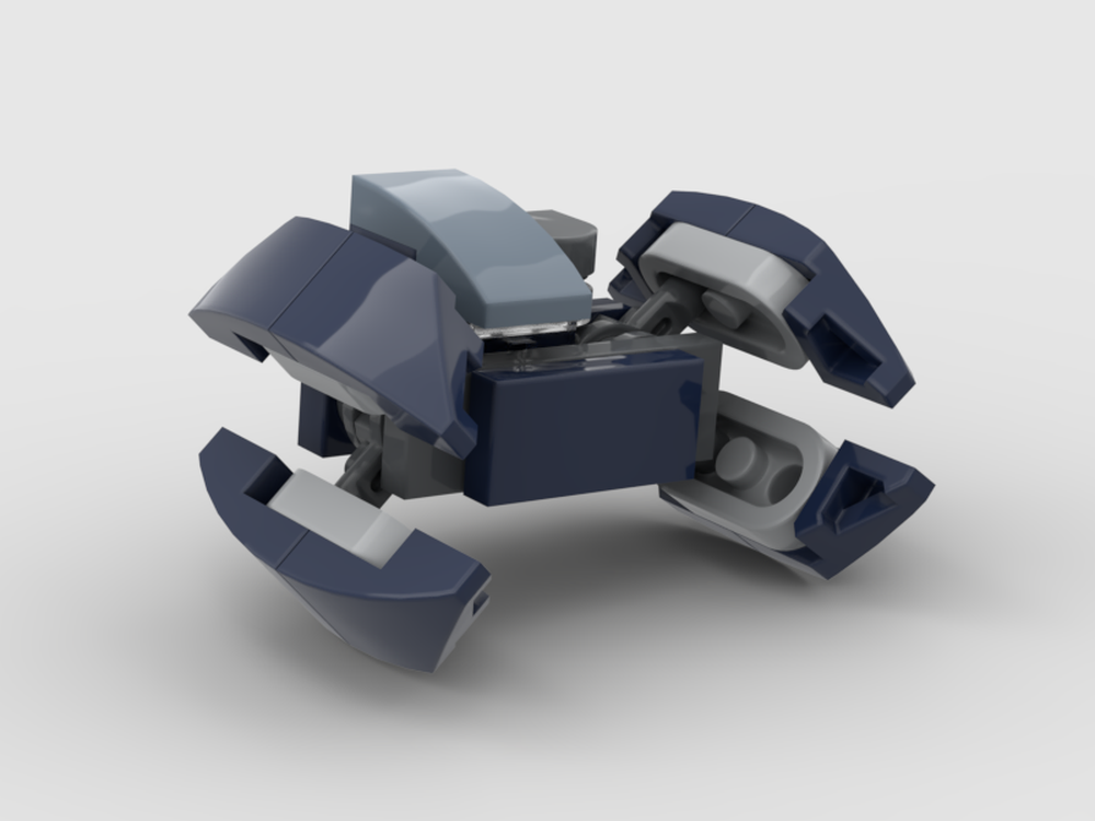 Lego micro scale hyena bomber