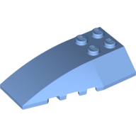 Lego Brick Wedged, Curved 6 x 4 Triple / Medium Blue