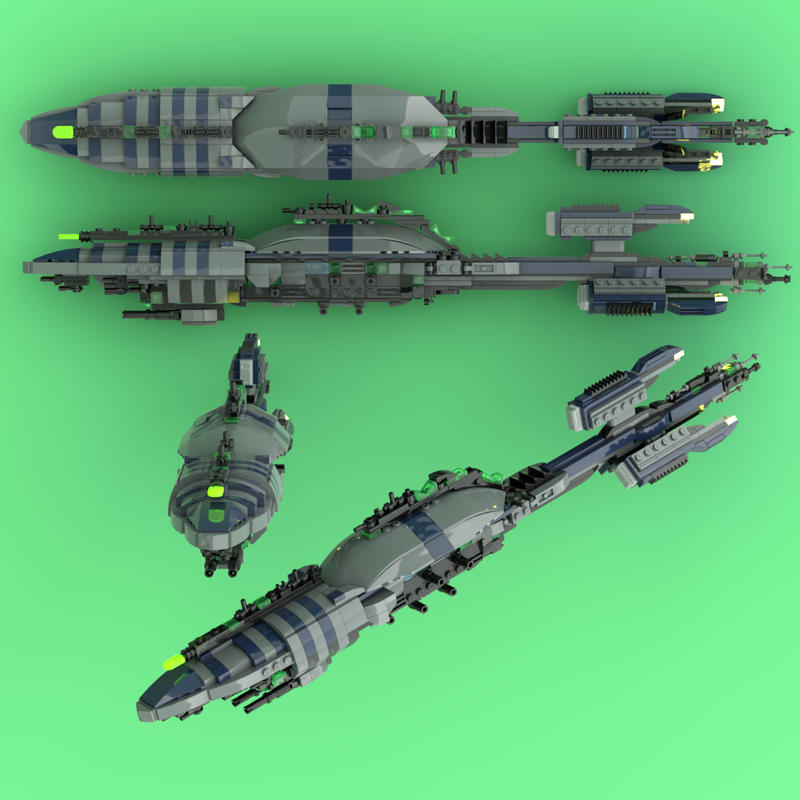 Lego CIS Recusant Light Destroyer 1 : 2300 Scale