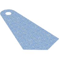 Lego Neckwear Cape, Long Narrow with Silver Dots Print / Medium Blue