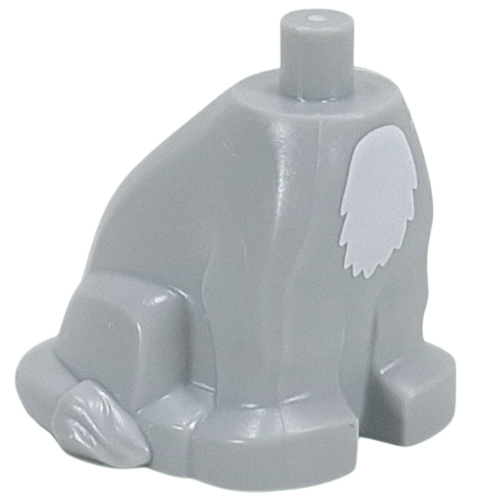 Lego Animal Body, Donkey with White Fur Chest Print