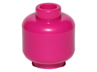 Lego Minifigure, Head (Plain) / Magenta