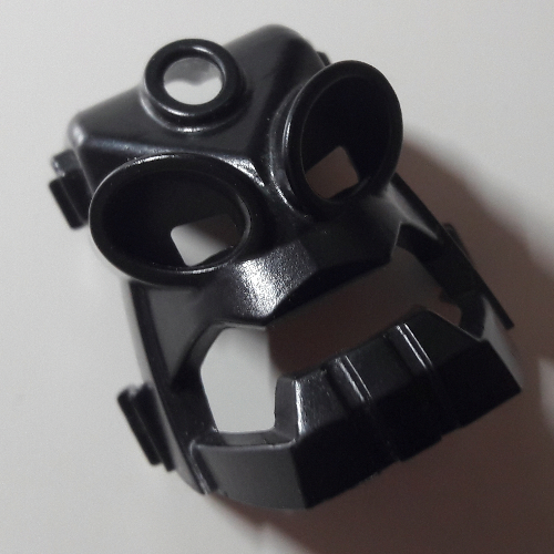 Lego Large Figure Mask from Canister Lid (Piraka Reidak) - Set 8900 / Black