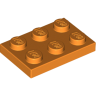 Lego Plate 2 x 3 / Orange