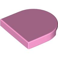 Lego Tile Round 2 x 2 Half Circle / Bright Pink