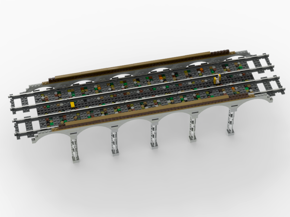 Lego Railway Bridge | Train Track Bridge | City Subway Bridge