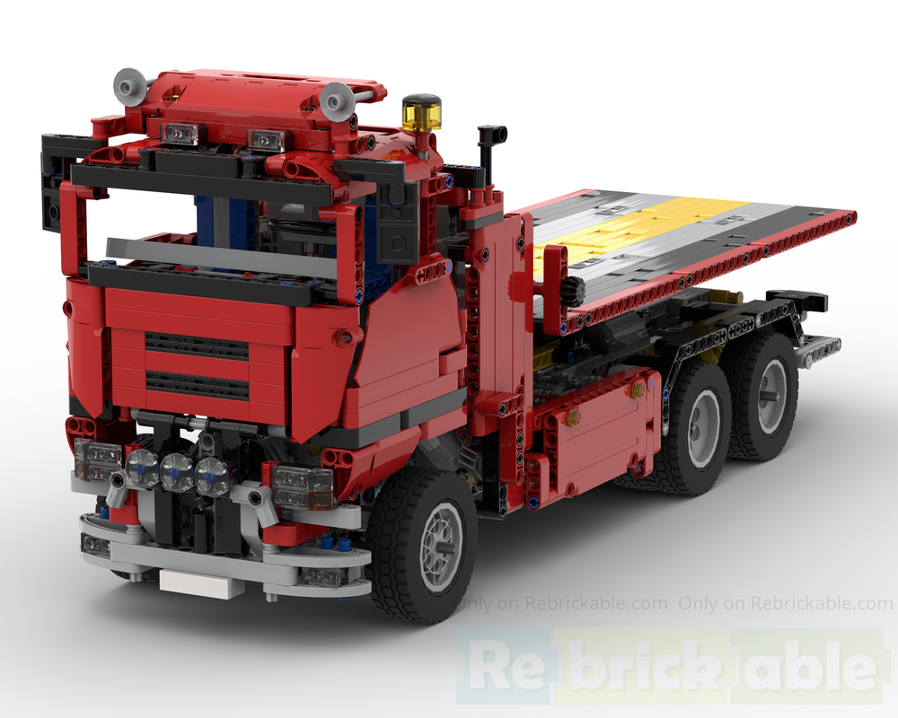 Lego Flatbed Rotator Tow Truck (8258 Alternate)
