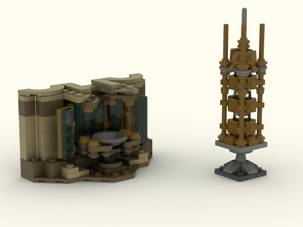 Lego Pensieve and Dumbledore's Memory Cabinet