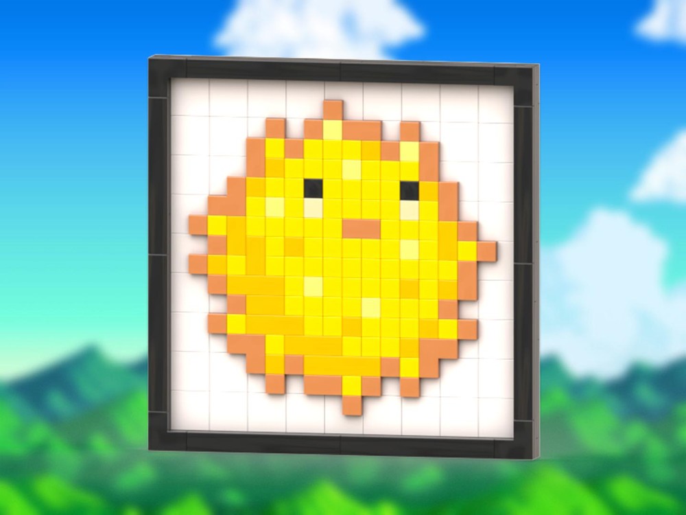 Lego Pufferfish Mosaic (From Stardew Valley)
