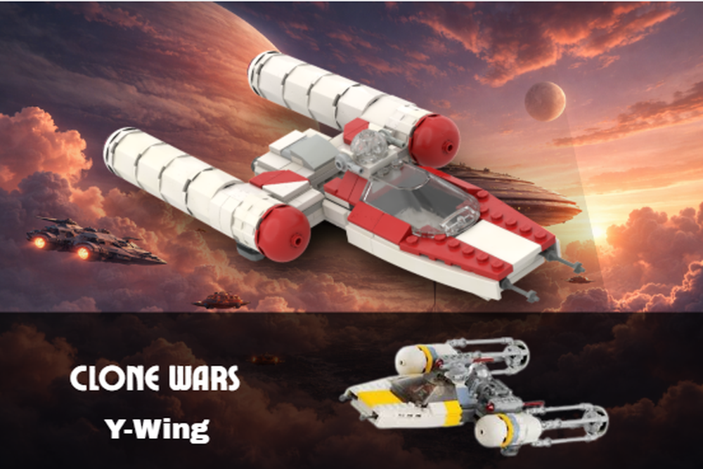 Lego Clone Wars Y Wing Mod Red