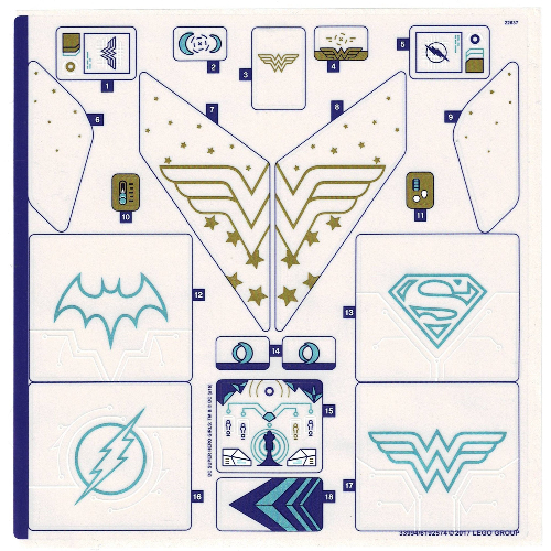 Lego Sticker Sheet 1 for Set 41239-1 / [No Color/Any Color]