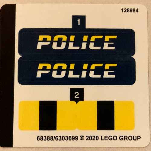 Lego Sticker Sheet for Set 60274-1 / [No Color/Any Color]