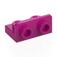 Lego Bracket 1 x 2 - 1 x 2 Inverted / Magenta