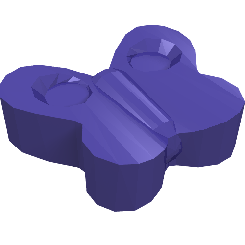 Lego Headwear Accessory Butterfly with Pin / Dark Purple