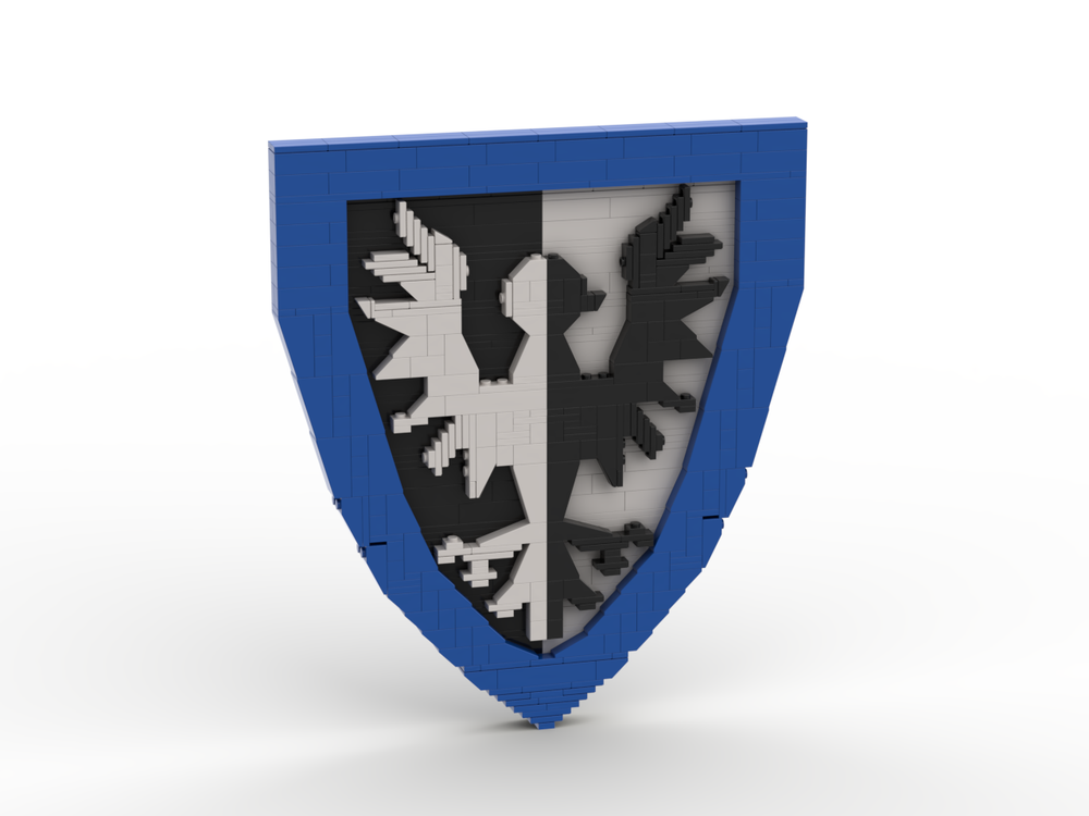 Lego Brick-Built Black Falcon Shield