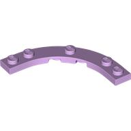 Lego Plate Round Corner 5 x 5 with 4 x 4 Round Cutout / Lavender