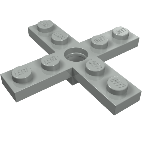 Lego Propeller 4 Blade 5 Diameter with Hole for Rotor Holder / Light Gray