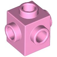 Lego Brick Special 1 x 1 Studs on 4 Sides / Bright Pink